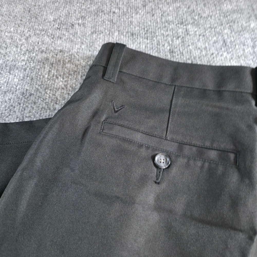 Callaway‎ Mens Golf Pants 36x32 Black Polyester Lightweight Dress Casual